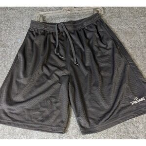 Spalding True to the Game Basketball Shorts Men's XL Black EUC